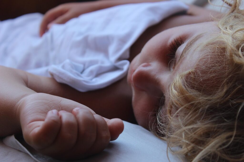 sleep tips for children - toddler asleep